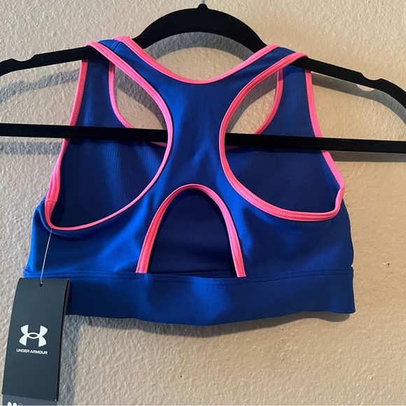 Under Armour Womens HG Mid Padless Medium Impact Sports Bra sz S - Picture 2 of 4